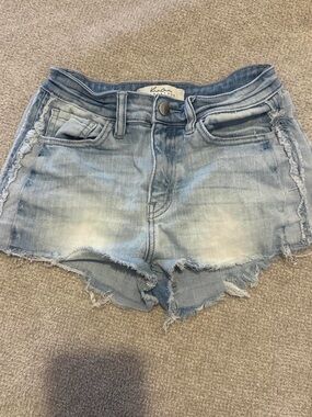 KanCan Light Blue Distressed Denim Cutoff Shorts